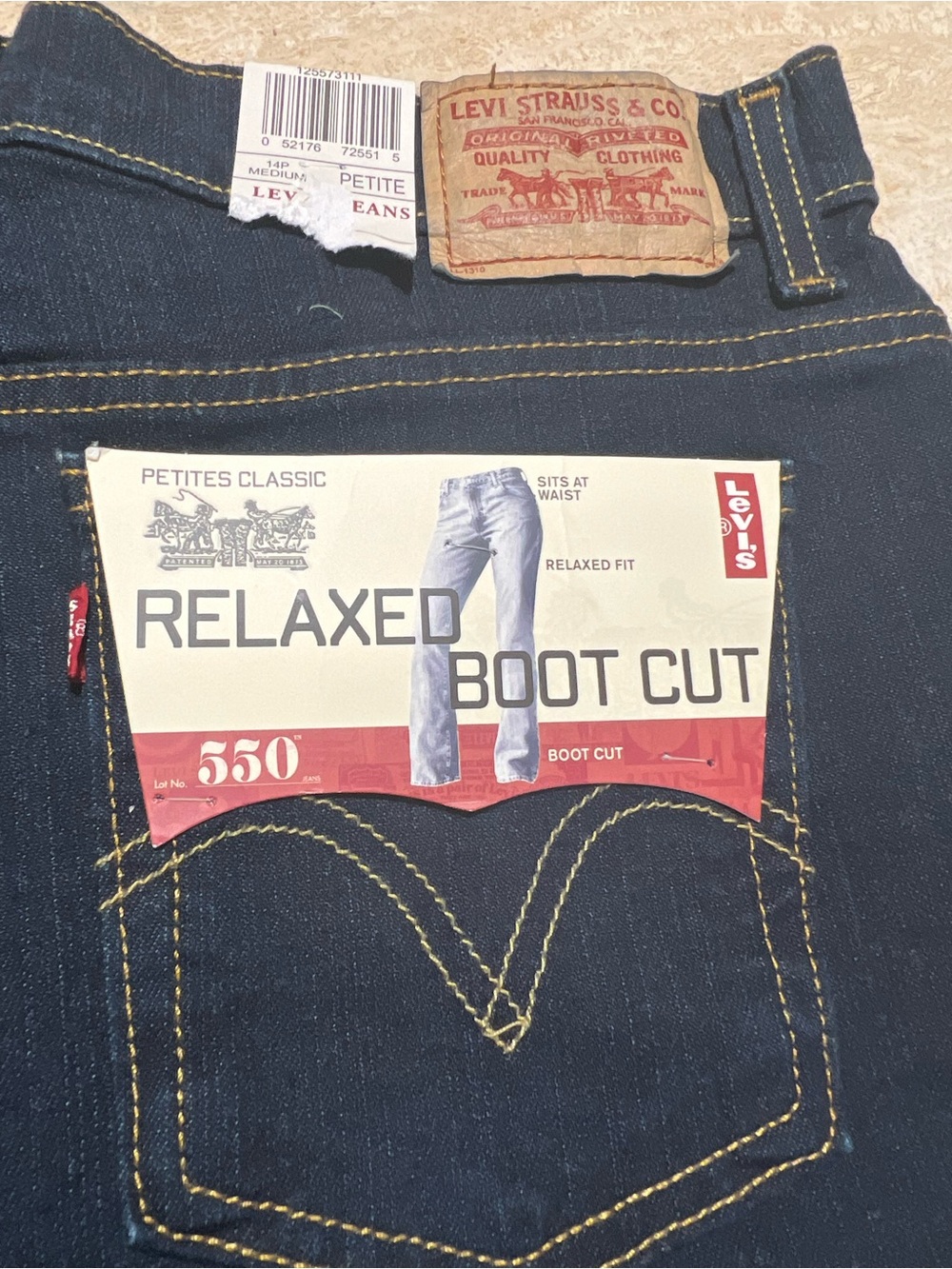 Levi's Relaxed Boot Cut Jeans - Dark Blue